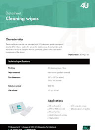 Datasheet 4U Cleaning Wipes